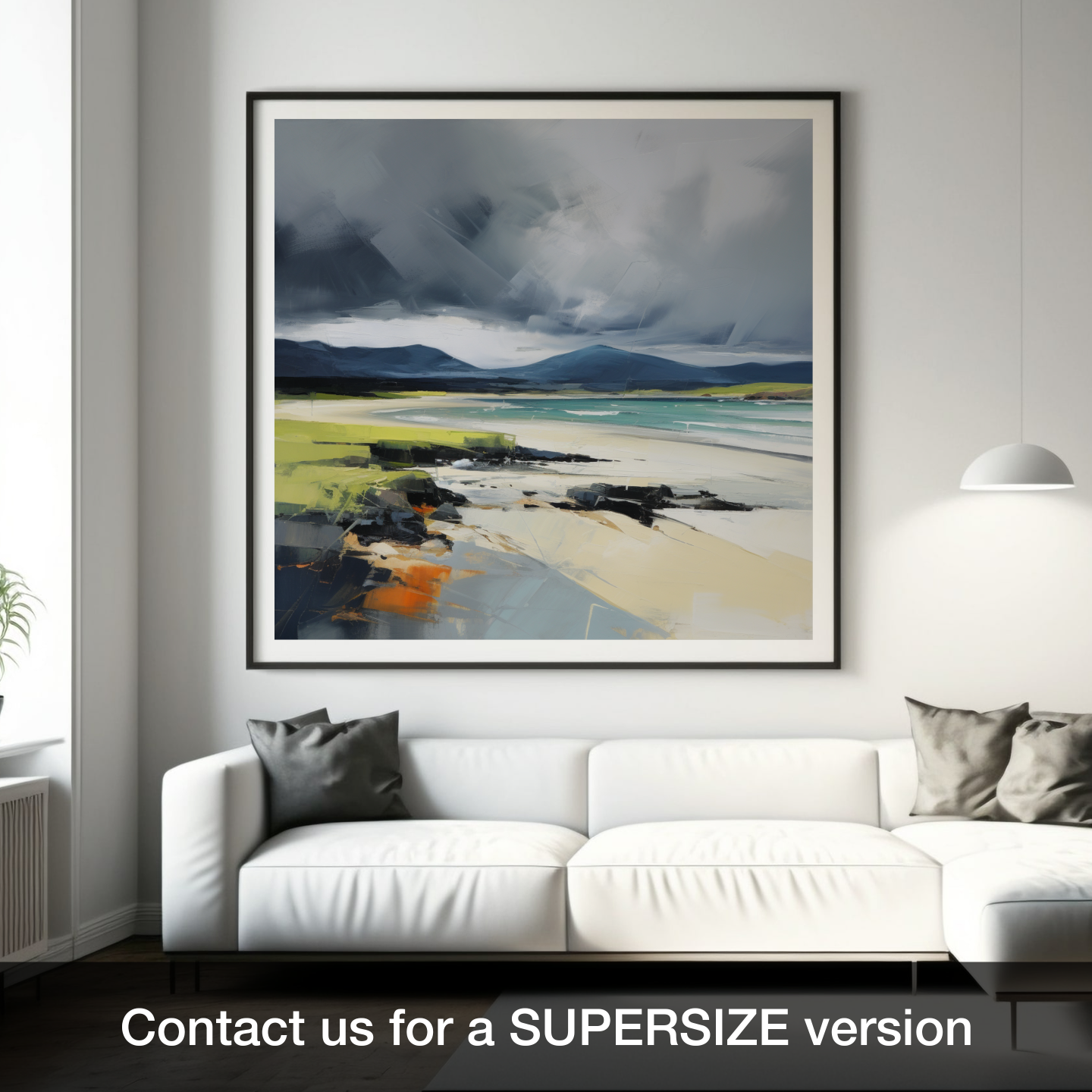 Storm over Kiloran Bay: A Contemporary Scottish Cove Scene