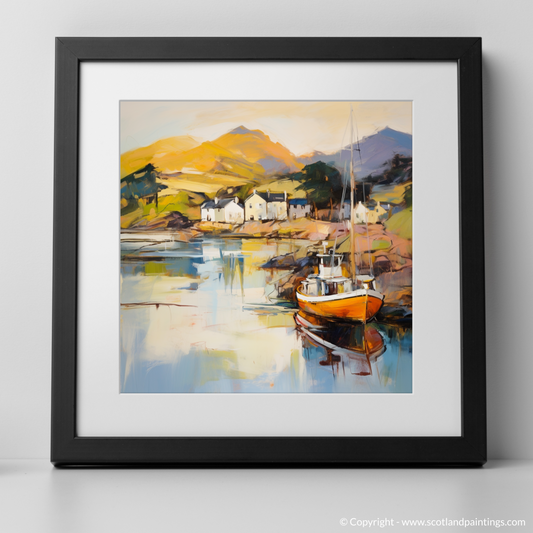 Plockton Harbour Enchantment: An Abstract Expressionist Ode to Scottish Serenity