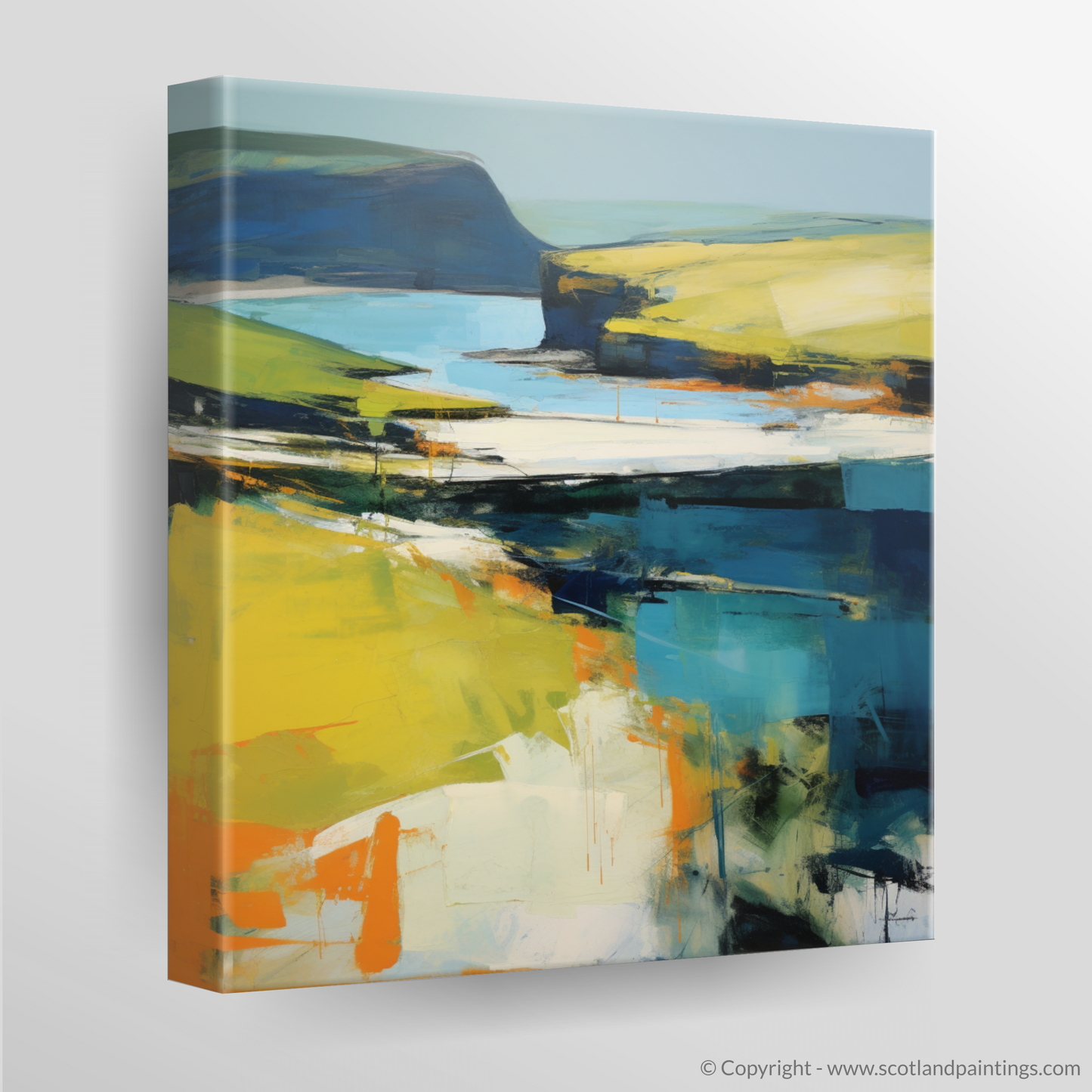 Calgary Bay Dreamscape: An Abstract Impressionist Ode to Scottish Shores