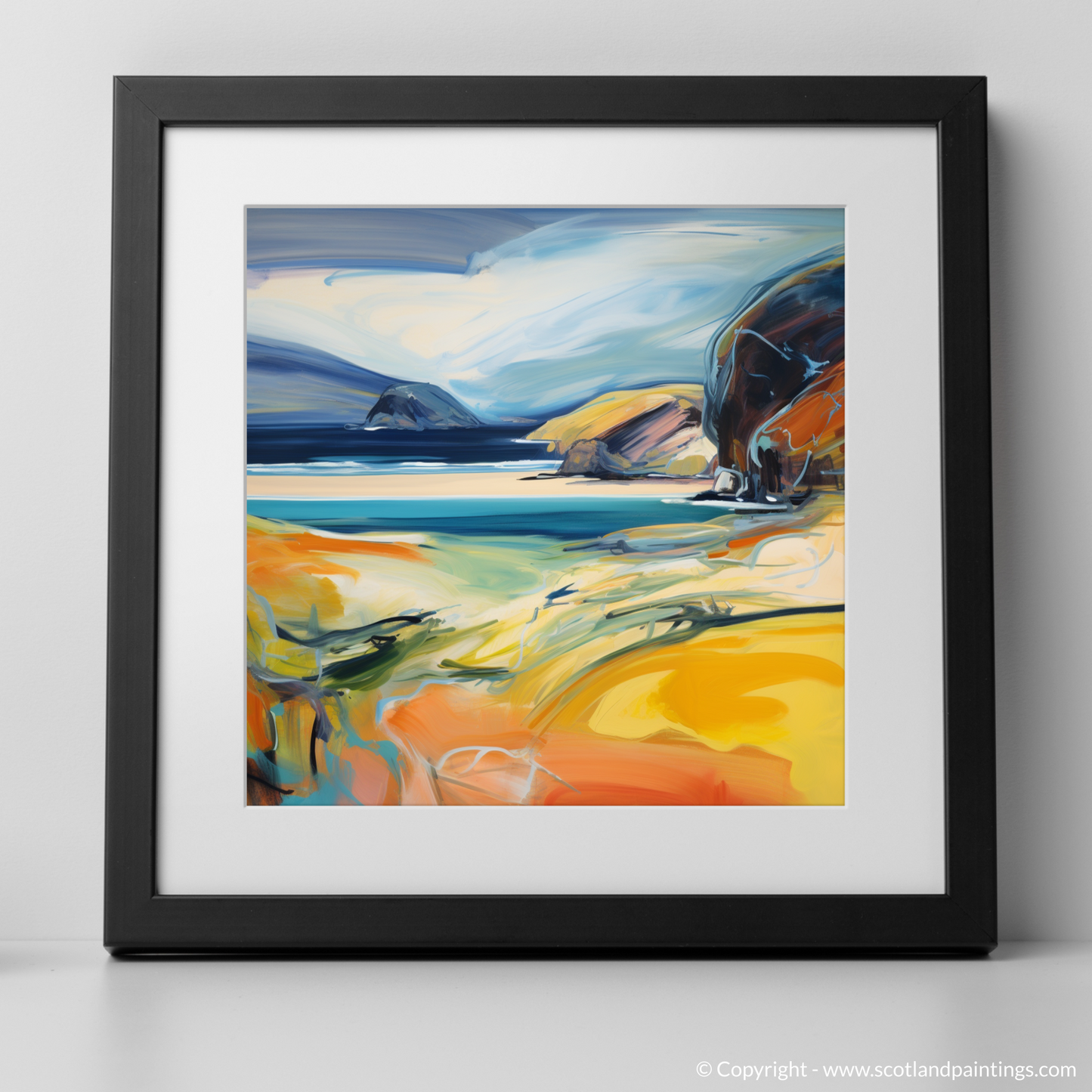 Untamed Majesty: An Abstract Expressionist Ode to Sandwood Bay Sutherland