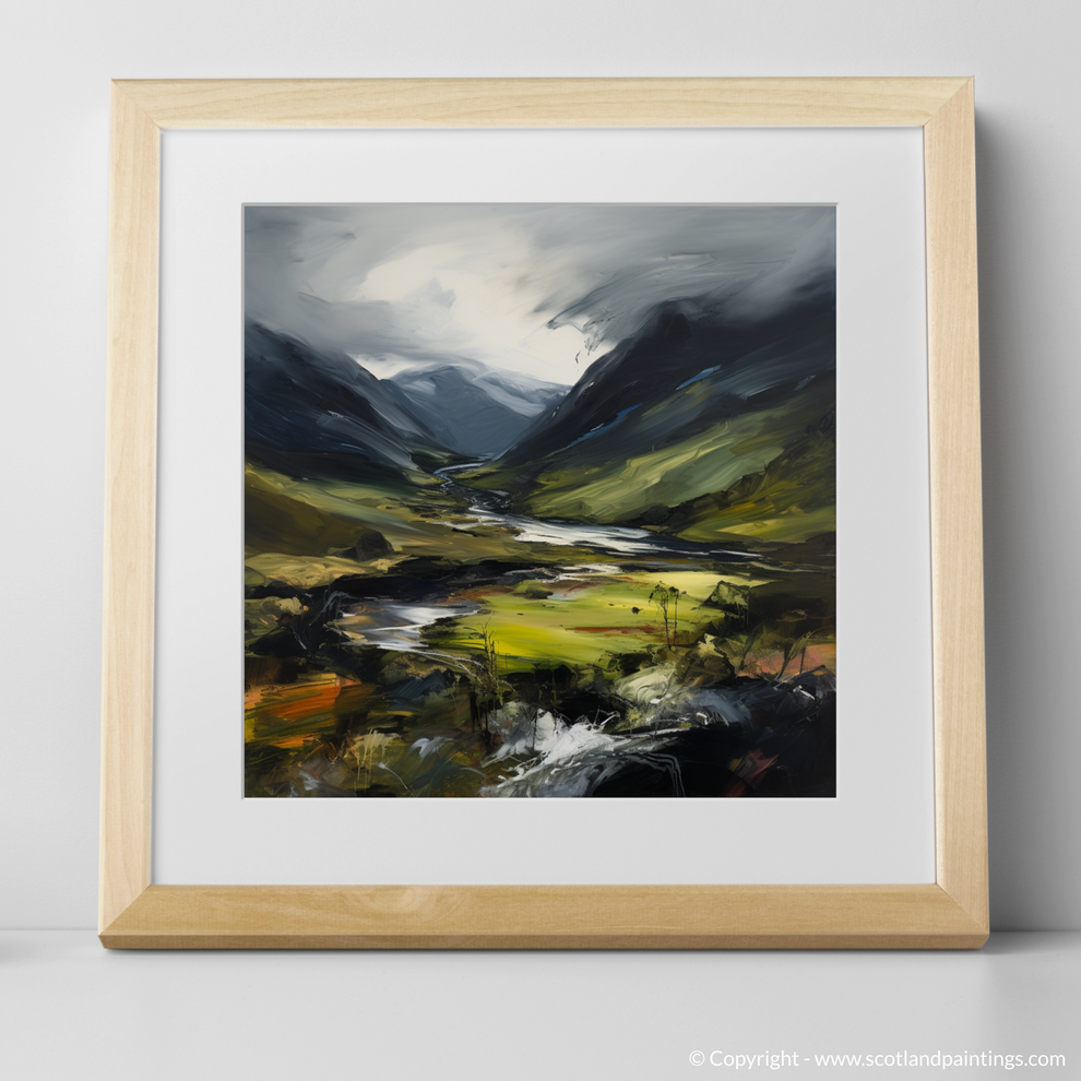 Painting and Art Print of Glen Strathfarrar, Highlands entitled 