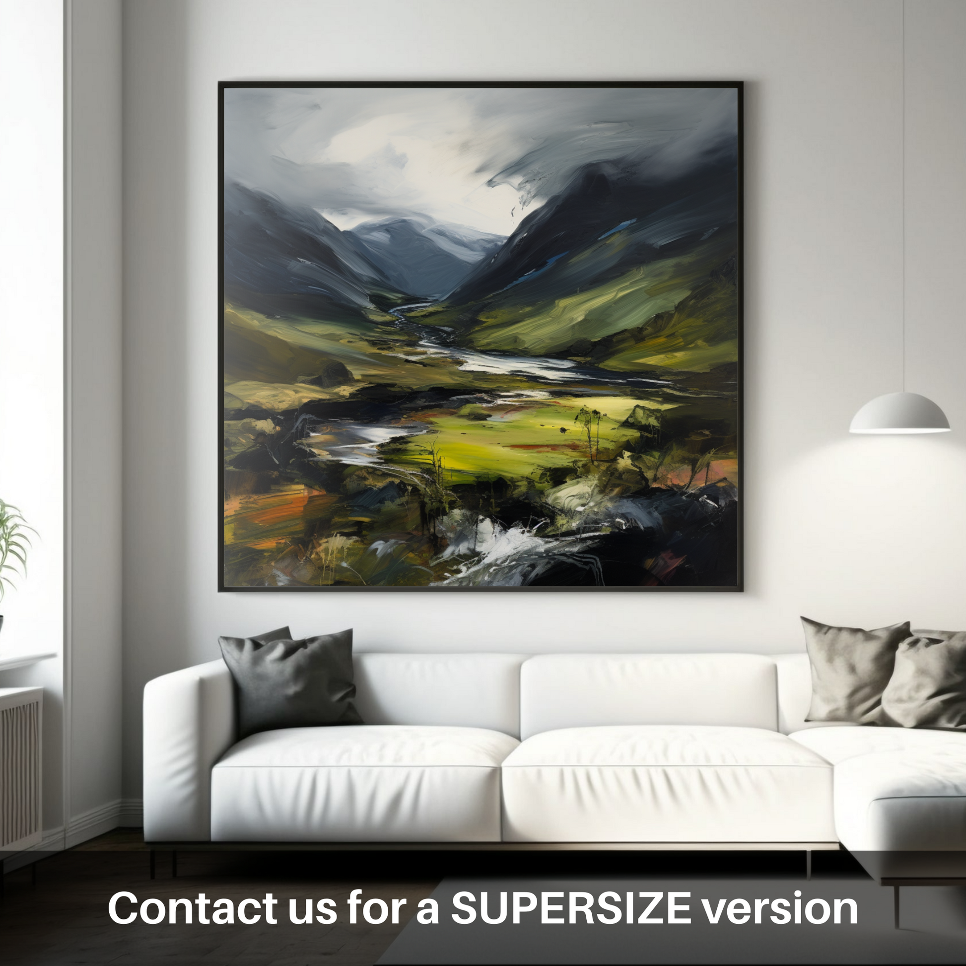 Huge supersize print of Glen Strathfarrar, Highlands