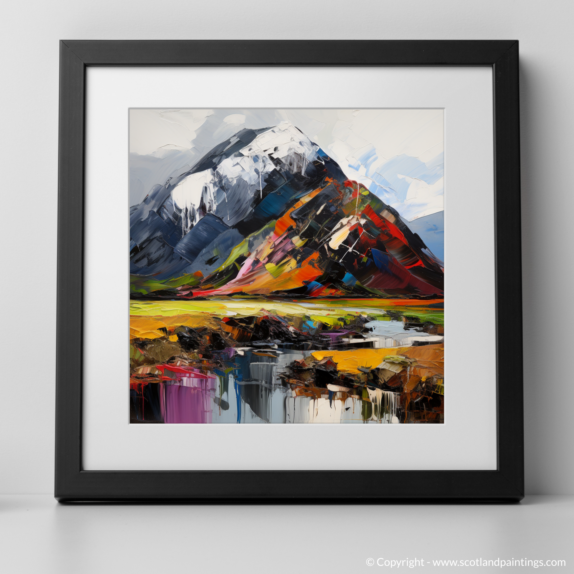 Art Print of Ben Nevis with a black frame