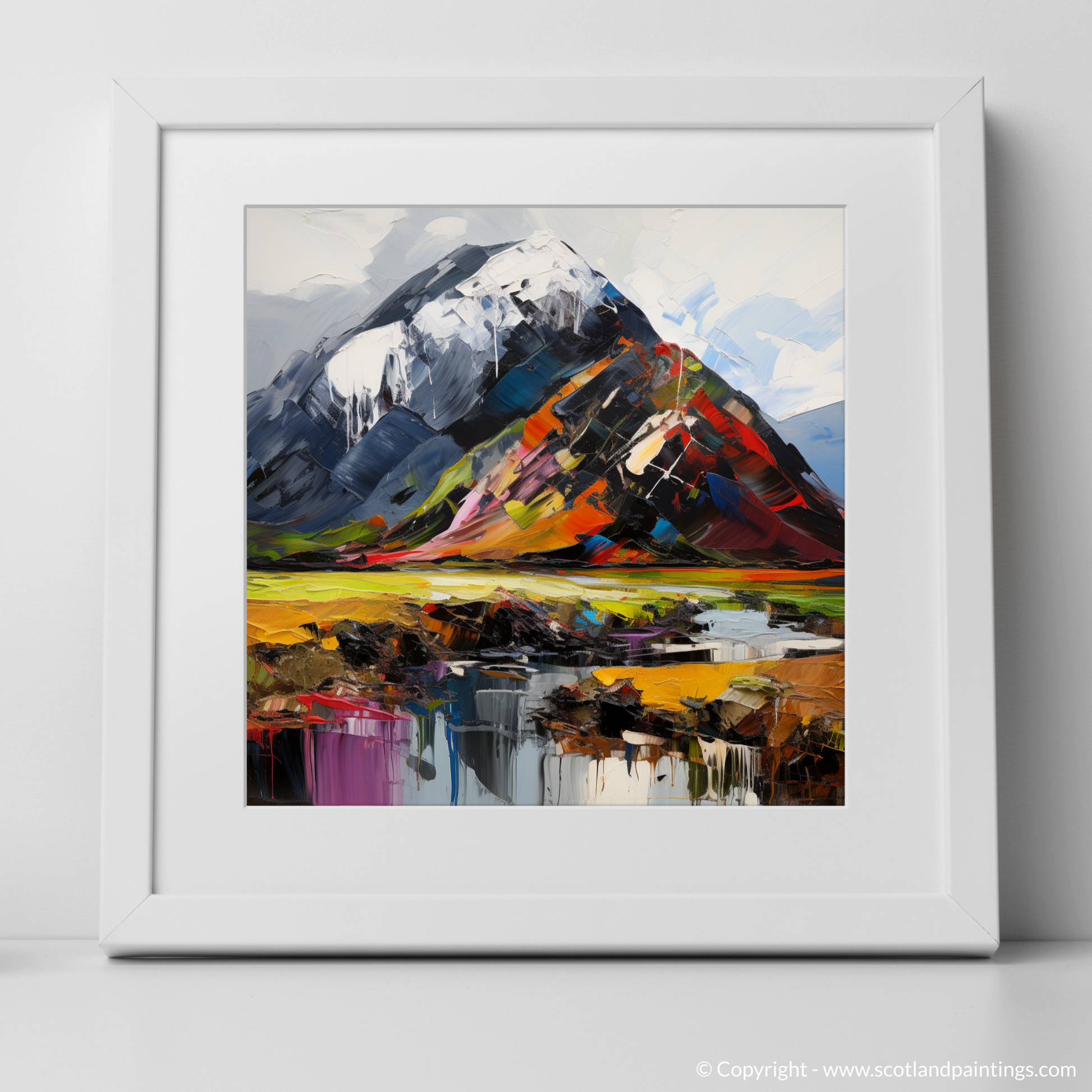 Art Print of Ben Nevis with a white frame