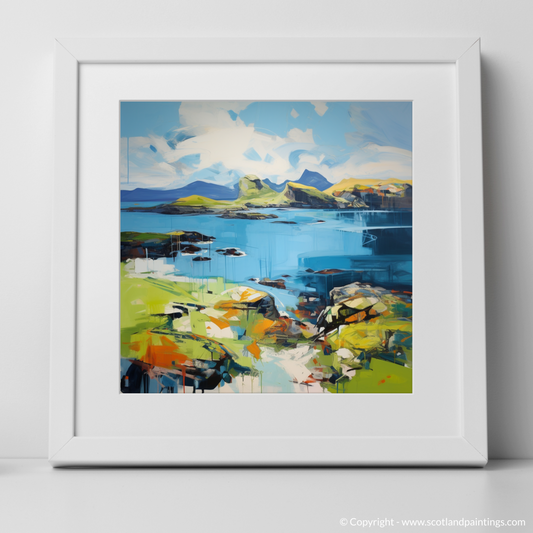 Art Print of Isle of Ulva, Inner Hebrides with a white frame