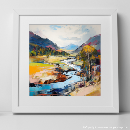 Art Print of Glen Affric, Highlands in summer with a white frame