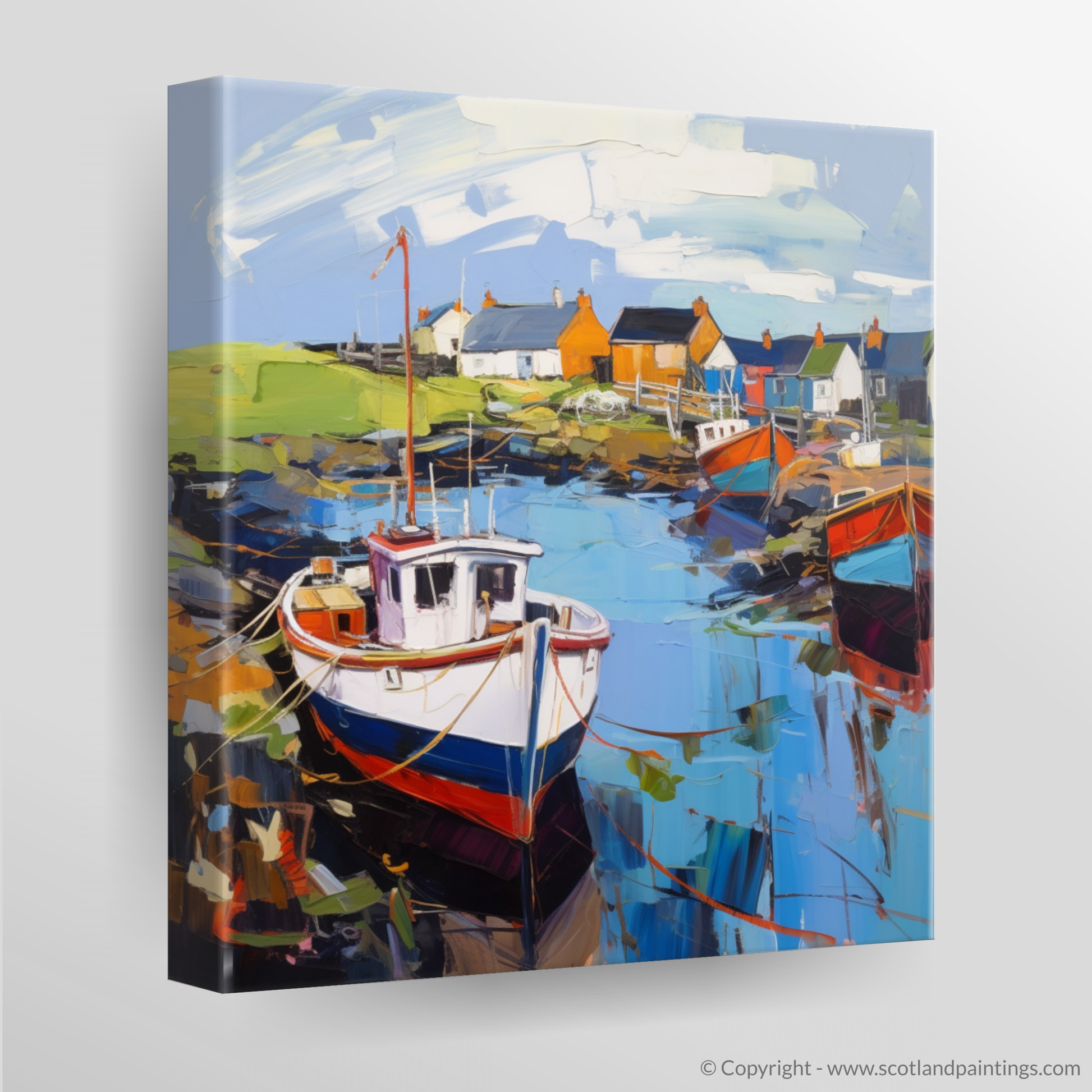 Canvas Print of Lybster Harbour, Caithness