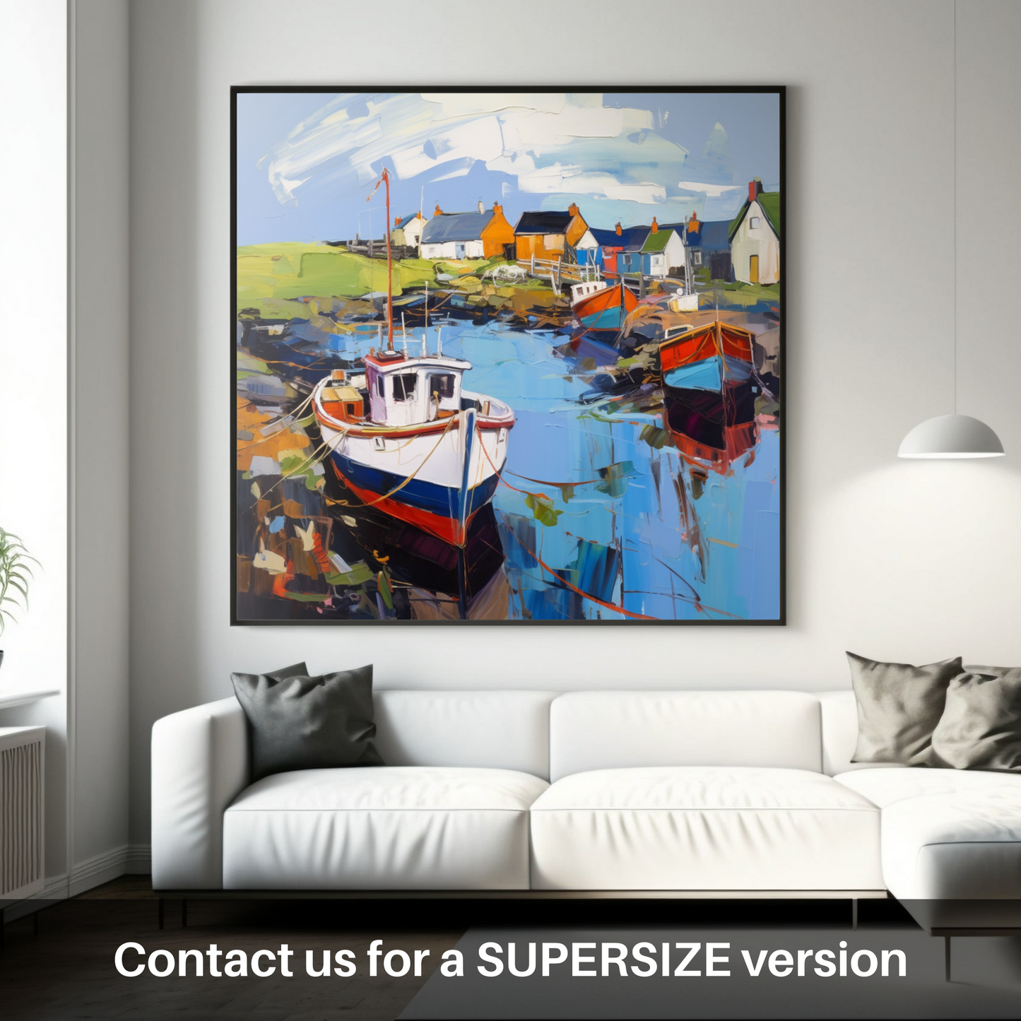 Huge supersize print of Lybster Harbour, Caithness