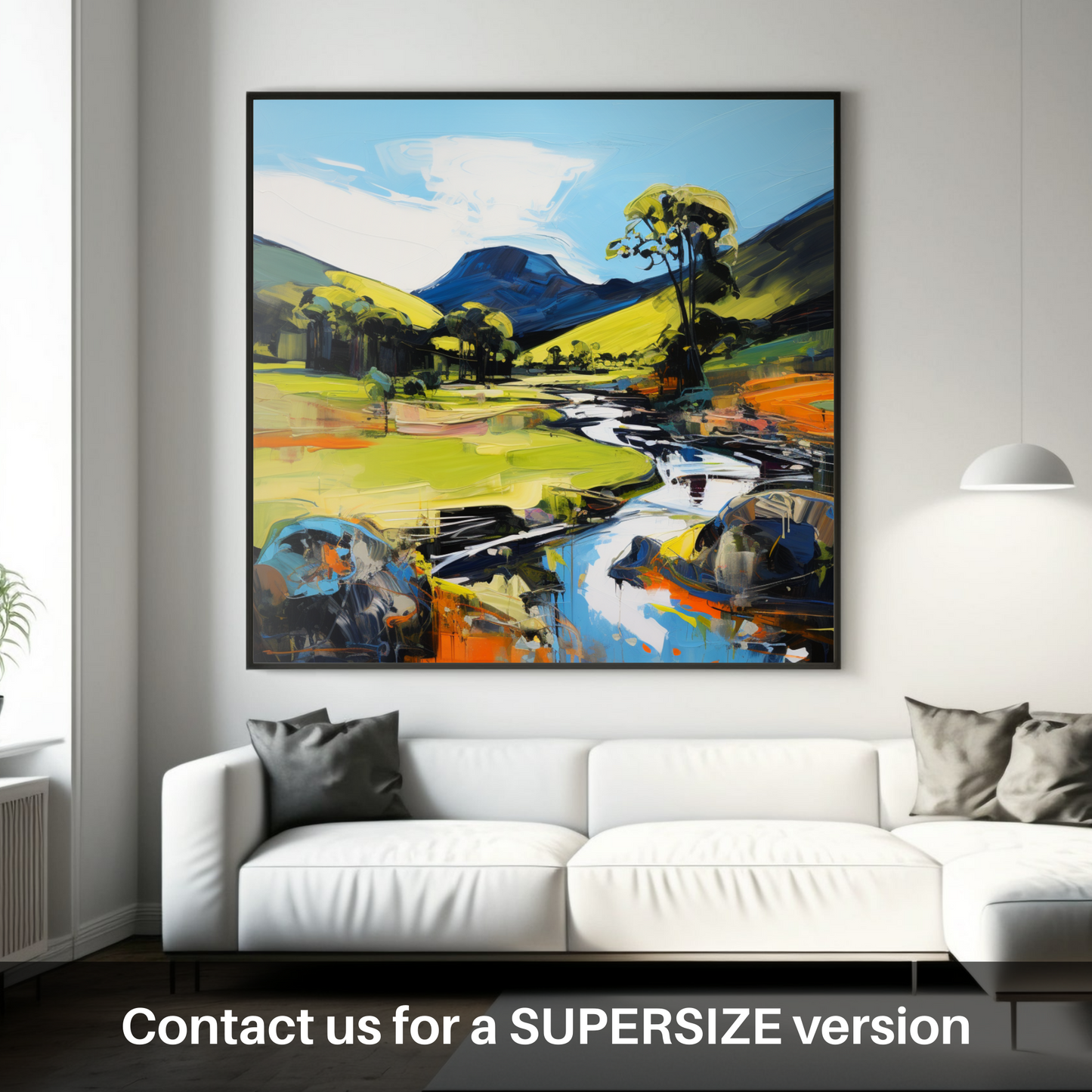 Huge supersize print of Glen Esk, Angus in summer